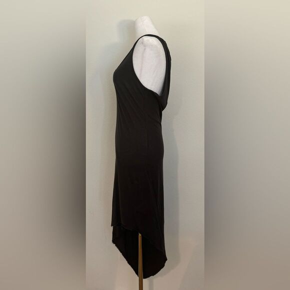 Alternative Apparel Asymmetrical Raw Hem Dark Gray Dress Women’s Size Medium - Picture 6 of 10